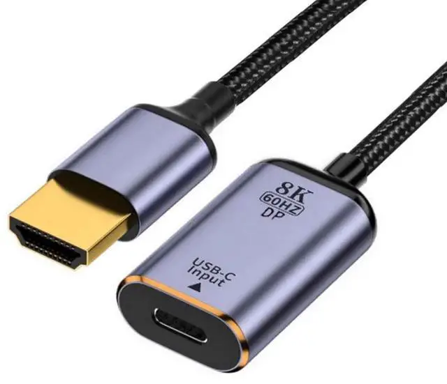 Main image of USB C Female to HDMI Male Cable, 8K@60Hz 4K@120Hz High Speed Cable for Phone Laptop Tablet HDTV