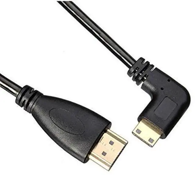 Alt view image 7 of 7 - 1.2M 90° Right Angled Coiled HDMI to Mini HDMI Cable, 4K@60Hz High Speed Cord