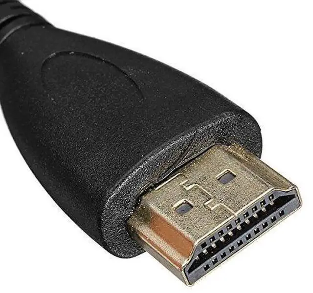 Alt view image 6 of 7 - 1.2m 90° Left Angle Coiled Mini HDMI to HDMI Male Stretch Cable