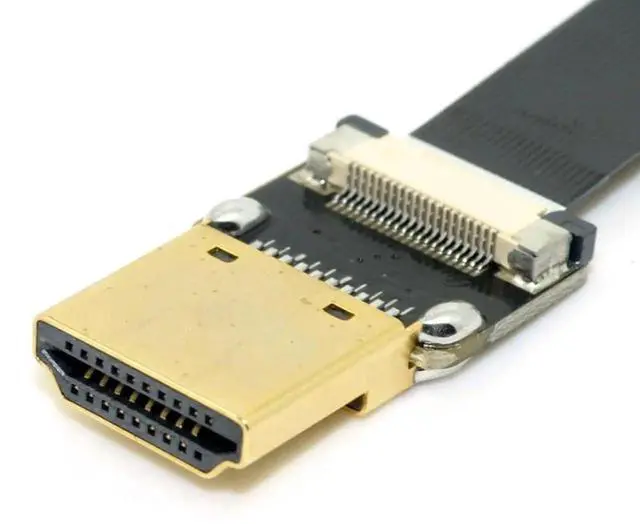 Alt view image 7 of 7 - 0.2M FPC Flat HDMI Type A Male to Male Cable for FPV Multicopter Aerial Photography