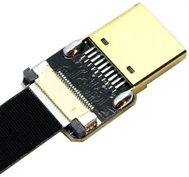 Alt view image 2 of 7 - 0.2M FPC Flat HDMI Type A Male to Male Cable for FPV Multicopter Aerial Photography