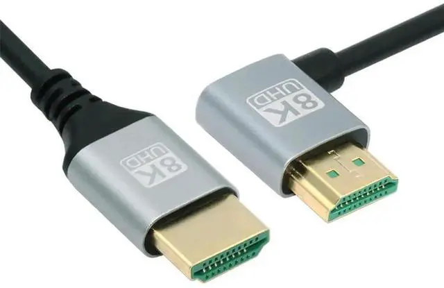 Main image of 100cm 90° Right Angle Ultra Thin HDMI 2.1 Cable, Super Flexible Type-A Male to Male Cord, 8K 4K for Computer & HDTV