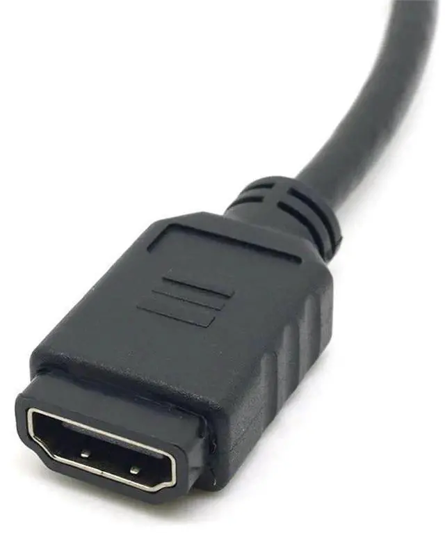 Alt view image 5 of 7 - 0.3m High Speed HDMI 1.4 Cable, Automotive Grade Type E Male to Type A Female Connector for Car Audio Video System