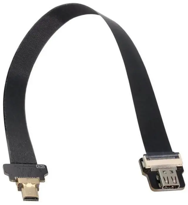 Alt view image 5 of 6 - 0.5M FPC Flat Micro HDMI Male to Female Extension Cable, 1080P for FPV, HDTV, Multicopter & Aerial Photography