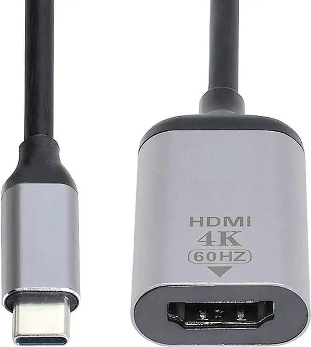 Main image of USB-C to HDMI Adapter Cable, 4K@60Hz 1080P, Type C Male to HDMI Female Converter for Phone, Tablet & Laptop