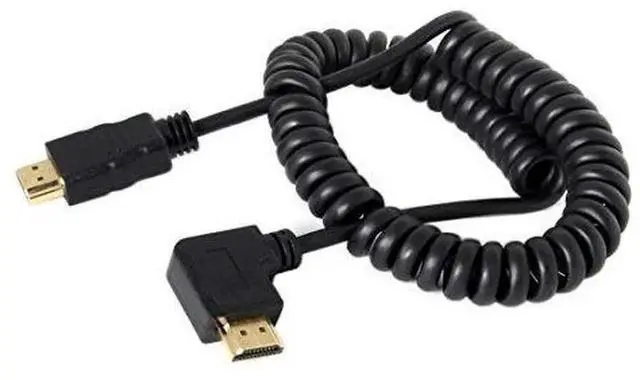 Alt view image 2 of 7 - 1.2M 90° Right Angled HDMI 1.4 Extension Cable, 4K@60Hz Flexible HDMI to HDMI Cord