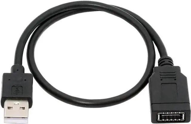 Main image of 1.31FT USB 2.0 Male to USB 3.1 Type E Key-A Female Cable, Front Panel to Motherboard Header Extension Cord