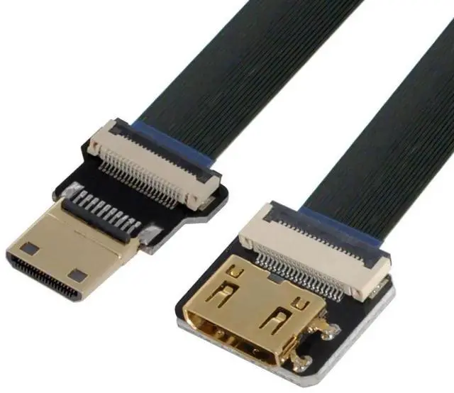 Main image of 0.5M Mini HDMI FPC Flat Extension Cable, 1080P HD Video Cord for FPV, HDTV & Multicopter Aerial Photography