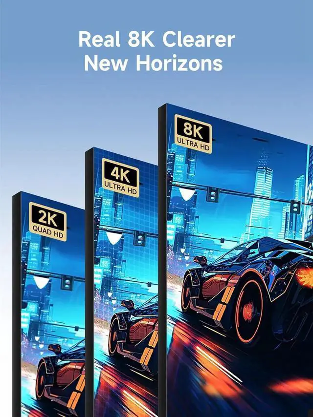 Alt view image 7 of 7 - 2 Pack U-Shaped 180 Degree Mini HDMI Male to Female Adapter, 8K@60Hz 4K@240Hz Angled Extension Connector for Portable Monitor