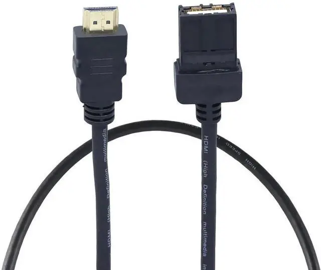 Alt view image 2 of 5 - 2M Automotive HDMI Cable, Type E Male to Type A Male, HDMI 2.0 4K Ultra HD Anti-Vibration High Speed AV Cord for Car Multimedia