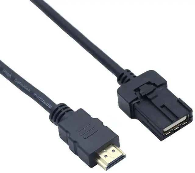Alt view image 4 of 5 - 2M Automotive HDMI Cable, Type E Male to Type A Male, HDMI 2.0 4K Ultra HD Anti-Vibration High Speed AV Cord for Car Multimedia