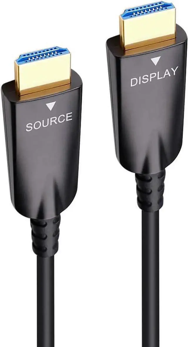Alt view image 5 of 6 - DTech 50m Fiber Optic HDMI Cable, 4K@60Hz 18Gbps Ultra HD Cord, 164FT Black HDMI 2.0 Cable with HDCP CEC 3D HDR for Projector, TV, Home Theater