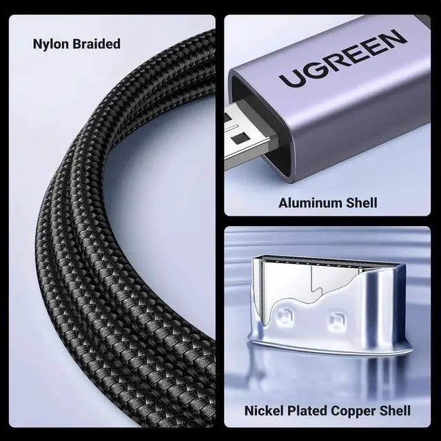 Alt view image 5 of 7 - UGREEN 8K Micro HDMI to HDMI Cable 3.3FT, HDMI 2.1 Braided Cord with Aluminum Shell, 48Gbps 8K@60Hz 4K@240Hz HDR eARC Dolby for GoPro, Raspberry Pi 5, Nikon Camera