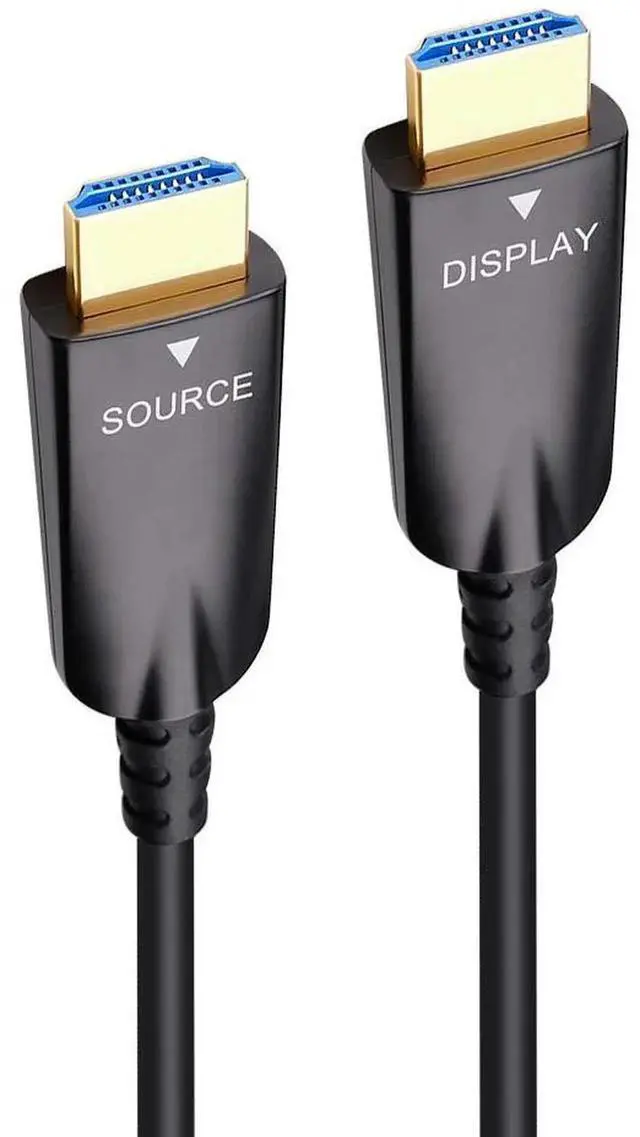 Alt view image 5 of 6 - DTech 10m (32FT) Fiber Optic HDMI Cable, 4K@60Hz High Speed Cord with 3D ARC HDCP CEC, Black Long Cable for Computer, Monitor, TV and Projector