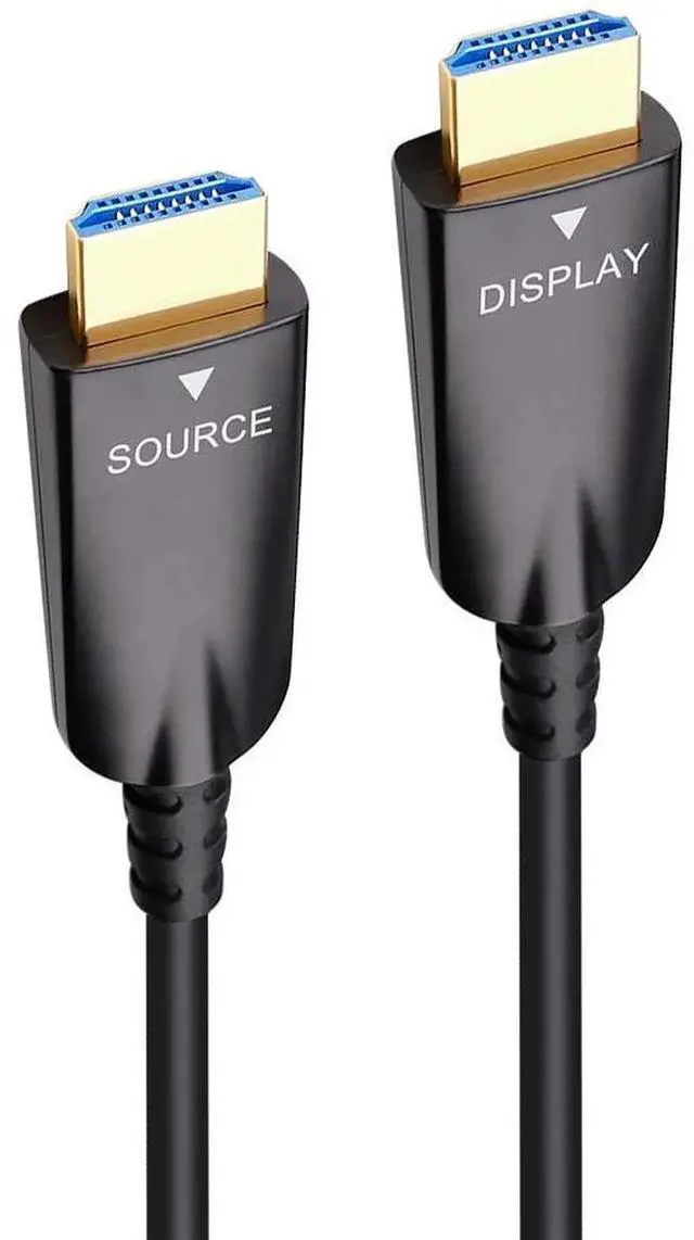 Alt view image 6 of 6 - DTech 100m/328FT Fiber Optic HDMI Cable, 4K@60Hz 18Gbps High Speed Cord, 3D HDCP CEC Black Cable for TV, Projector and Home Theater