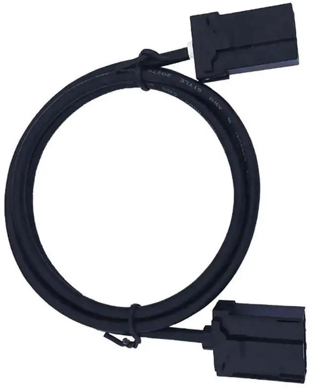 Alt view image 2 of 6 - 1M Car HDMI E-Type 19P Male to A-Type 19P Female Cable, HDMI 1.4 30AWG 4K Anti-Vibration Cord with ABS Housing