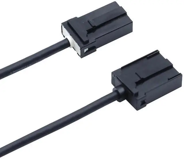 Alt view image 3 of 6 - 1M Car HDMI E-Type 19P Male to A-Type 19P Female Cable, HDMI 1.4 30AWG 4K Anti-Vibration Cord with ABS Housing