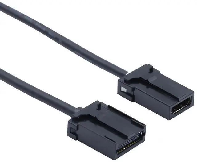 Alt view image 6 of 6 - 1M Car HDMI E-Type 19P Male to A-Type 19P Female Cable, HDMI 1.4 30AWG 4K Anti-Vibration Cord with ABS Housing