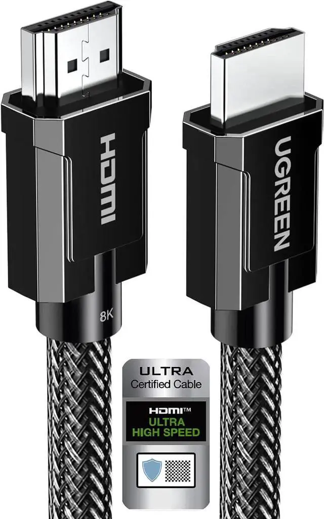 Main image of UGREEN 16FT Certified 8K HDMI 2.1 Cable, 48Gbps Ultra High Speed Cord, 10K 4K@240Hz eARC HDR HDCP 2.2/2.3 for PS5, Xbox Series X, Switch 2, Roku TV, Laptop, Monitor, Mac mini M4 Pro