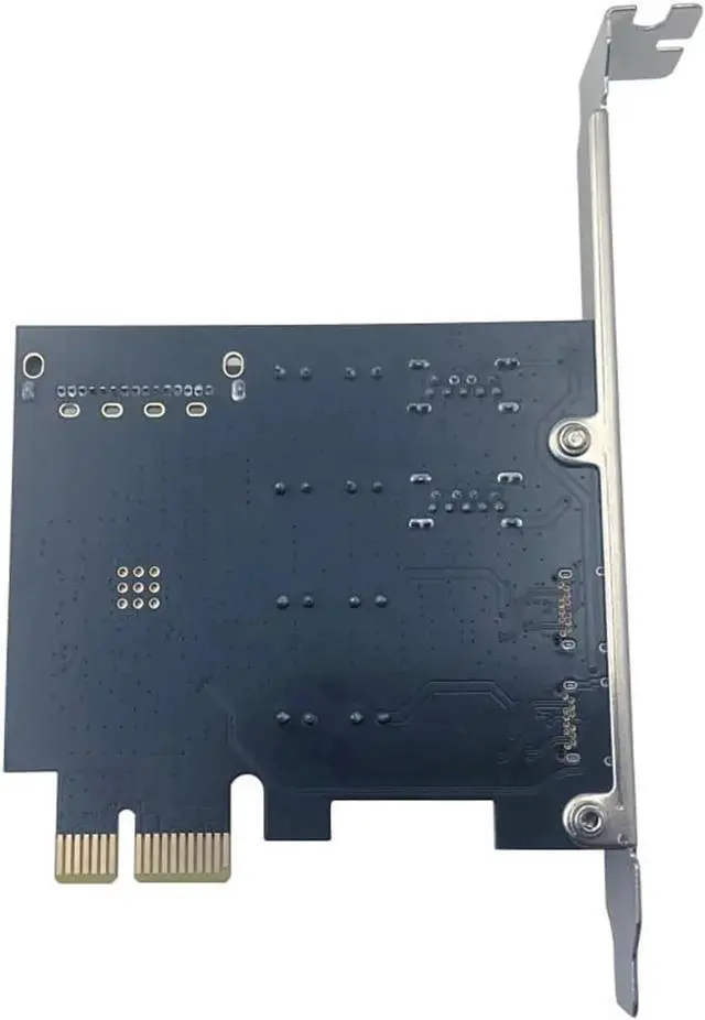 Alt view image 3 of 7 - PCIe X1 4-Port USB3.0+Type-C Expansion Card, D720201 Chip 5Gbps PCI Express Adapter with SATA Auxiliary Power