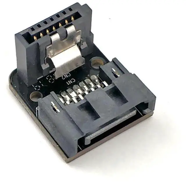 Main image of 1Pc PH18 Forward Reverse 90 Degree SATA III 7Pin Adapter, 6Gbps Right Angle SATA Data Connector for SSD HDD Motherboard Wiring