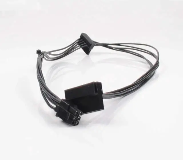 Alt view image 2 of 6 - Mini 6 Pin ATX to Dual SATA 15Pin Power Cable, Special Power Cord for Dell Vostro 3670 3967 3980 Desktop SSD HDD