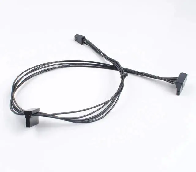 Alt view image 3 of 6 - Mini 6 Pin ATX to Dual SATA 15Pin Power Cable, Special Power Cord for Dell Vostro 3670 3967 3980 Desktop SSD HDD