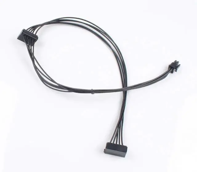 Alt view image 5 of 6 - Mini 6 Pin ATX to Dual SATA 15Pin Power Cable, Special Power Cord for Dell Vostro 3670 3967 3980 Desktop SSD HDD