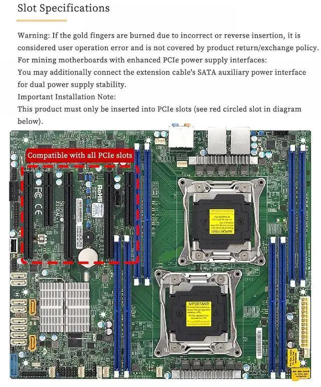 Alt view image 4 of 5 - 25cm 90 Degree PCIe 3.0 X1 Riser Extension Cable, Flexible PE PCI-E X1 to X1 Cord with Gold-Plated Contacts for NIC, Sound Card & Low-Power GPU