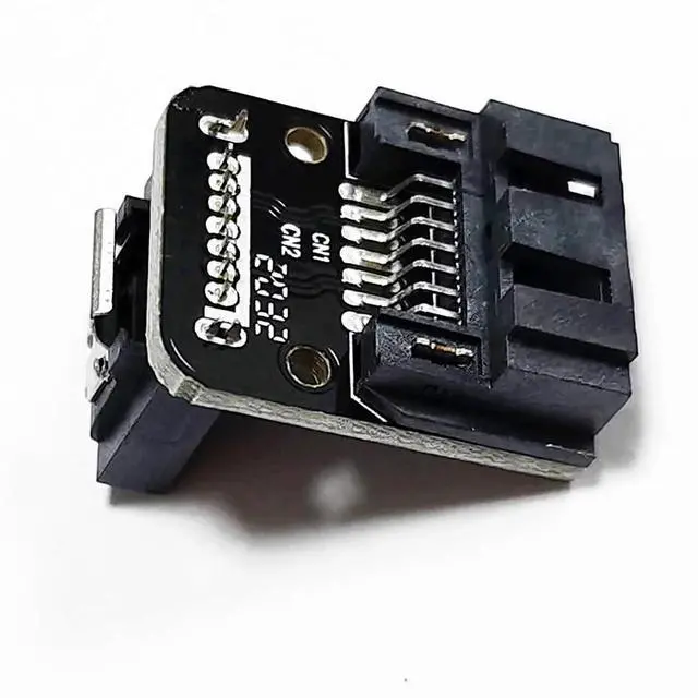 Alt view image 4 of 7 - 3Pcs Reverse 90 Degree PH18 SATA III 7Pin Adapter, 6Gbps Right-Angle SATA Data Connector for Motherboard HDD SSD Wiring