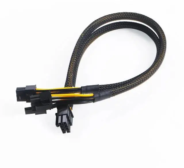 Alt view image 5 of 5 - GPU Splitter Power Cable, 8Pin to 6Pin+6+2Pin for Dell PowerEdge R720/R730/R7910, PN N08NH /9H6FV/J30DG