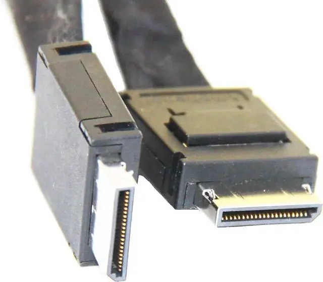 Alt view image 5 of 5 - OCuLink 4X SFF-8611 Male to Male Cable, 100cm PCIe 4.0 High-Speed Interconnect Cord for NVMe SSD / eGPU / Server Storage