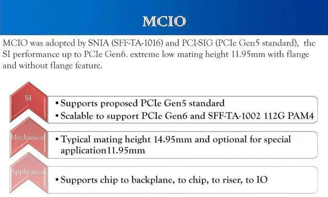 Alt view image 4 of 5 - 80cm MCIO x8 to MCIO x8 PCIe Gen5 Extension Cable, SFF-TA-1016 74Pin Mini Cooledge IO High-Speed Server Internal Cable (Model:CBL-MCIO-1232M5)