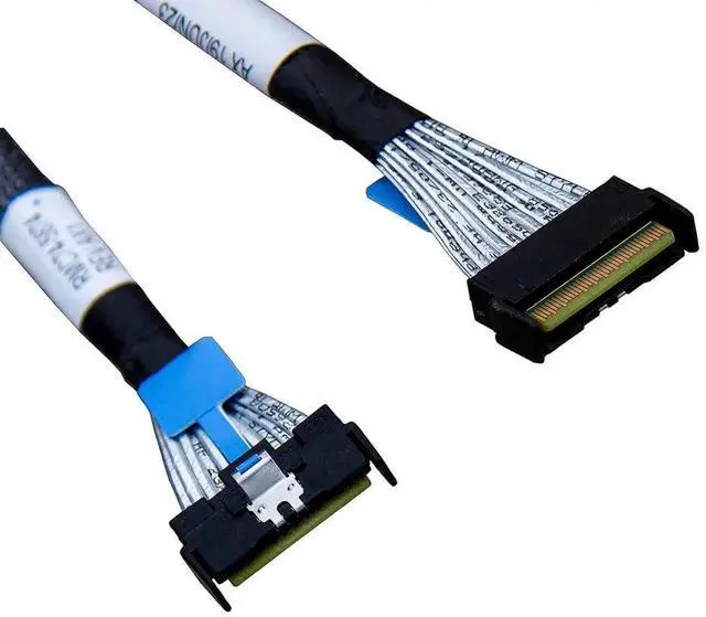 Alt view image 5 of 5 - 80cm MCIO x8 to MCIO x8 PCIe Gen5 Extension Cable, SFF-TA-1016 74Pin Mini Cooledge IO High-Speed Server Internal Cable (Model:CBL-MCIO-1232M5)