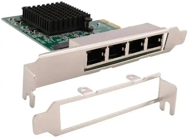 Main image of 4-Port Gigabit PCIe Ethernet Network Card | Realtek Chipset Quad RJ45 LAN PCI Express Adapter for Desktop & Server
