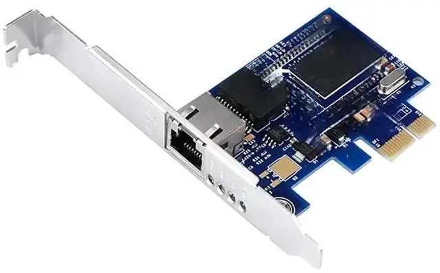 Main image of Single-Port Gigabit PCIe x1 NIC | Broadcom BCM5751 Chip 10/100/1000Mbps RJ45 Mini PCI Express Desktop LAN Adapter