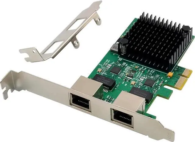 Main image of Dual Port 2.5G PCIe X1 Network Card with Realtek RTL8125B Chip, 2.5G/1G/100Mbps RJ45 Ethernet NIC PCI Express LAN Adapter for Desktop PC NAS Router