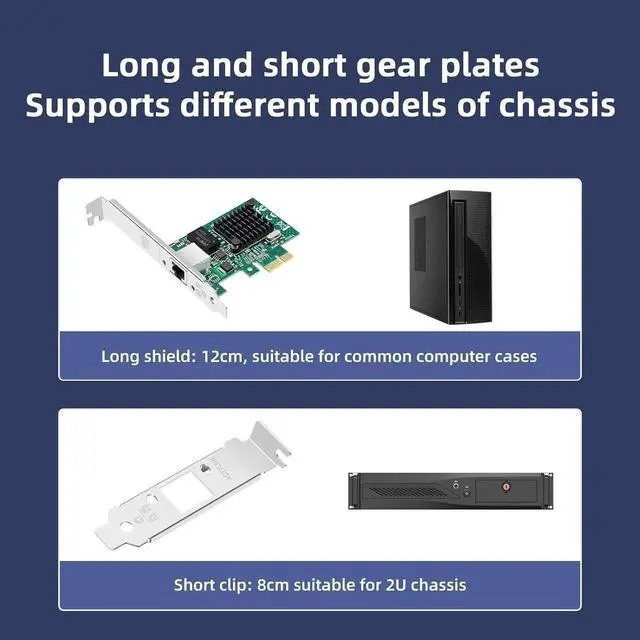 Alt view image 7 of 7 - Single-Port PCIe X1 Gigabit Ethernet NIC, Broadcom BCM5751 Chip RJ45 10/100/1000Mbps Desktop Network Adapter, Built-in PXE ROM for Diskless Boot, Compatible with Windows & Linux