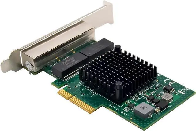 Alt view image 6 of 7 - BCM5719-4P Quad Port Gigabit PCIe Server NIC, Broadcom NetXtreme BCM5719 Chip 4×RJ45 10/100/1000Mbps Ethernet Adapter, Full/Low Profile Bracket, PXE/WOL/SR-IOV Supported for Windows Server Linux Ubunt
