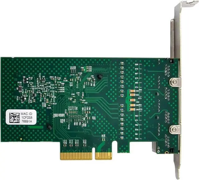 Alt view image 7 of 7 - BCM5719-4P Quad Port Gigabit PCIe Server NIC, Broadcom NetXtreme BCM5719 Chip 4×RJ45 10/100/1000Mbps Ethernet Adapter, Full/Low Profile Bracket, PXE/WOL/SR-IOV Supported for Windows Server Linux Ubunt