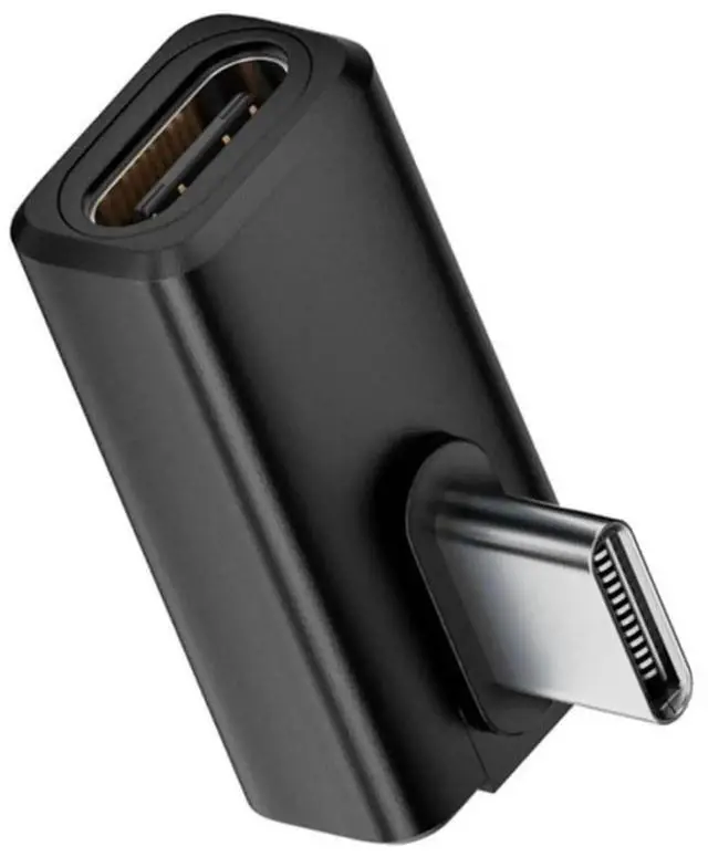 Main image of 90 Degree Right Angle USB-C Extender Adapter, USB4 Type C Male to Female Elbow Connector, 80Gbps Data Transfer, PD 240W Fast Charging, 16K/8K/5K DP Alt Mode Video Output for Thunderbolt 5/4 Laptop, Ha