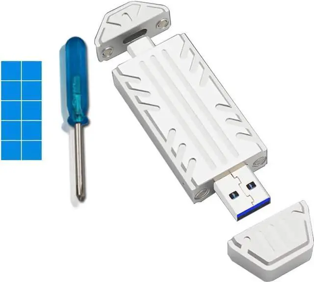 Main image of PH811S-AC M.2 NVMe 2230 SSD Enclosure, USB3.2 Gen2 10Gbps Portable External SSD Case with Built-in USB-A + USB-C Dual Plug for Laptop, PC, Android Phone & Steam Deck