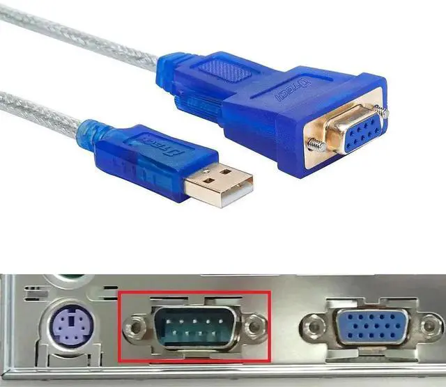 Alt view image 2 of 7 - DTech 10FT USB to RS232 DB9 Female Serial Cable, Authentic FTDI Chip USB2.0 to COM Port Adapter Compatible with Windows11/10/8/7, Mac & Linux