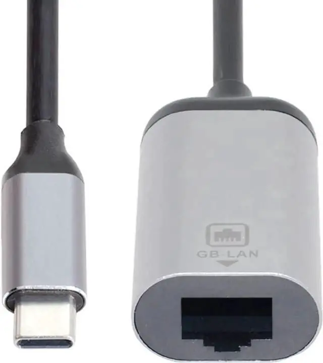 Main image of USB-C to RJ45 Gigabit Ethernet Adapter, 10/100/1000Mbps Type-C Wired LAN Network Converter for Laptop PC