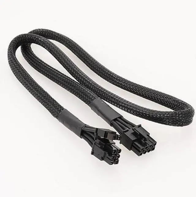 Main image of 65cm 18AWG Sleeved PCIe Single 8Pin to 8(6+2) Graphics Card Power Modular Cable Replacement for Corsair AX/HX/RM/RMX/CX-M, Thermaltake Toughpower TF1 GF1, ARESGAME AGK AGS Series Modular Power Supply