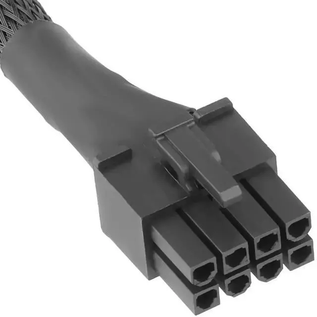 Alt view image 3 of 7 - PCIe 8 Pin to 6+2 Pin GPU Power Extension Cable 65CM 18AWG Modular PSU Cable Compatible with Corsair Thermaltake ARESGAME Modular Power Supply