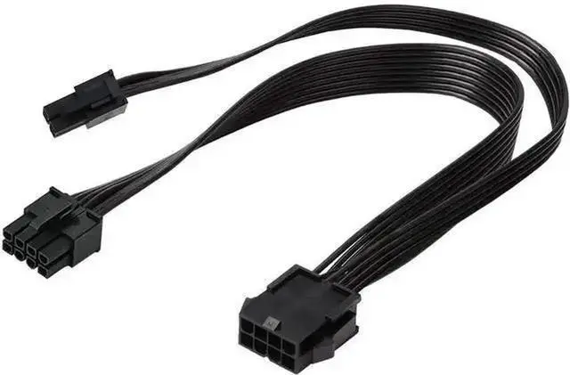 Alt view image 7 of 7 - ATX CPU 8 Pin Female to Motherboard 8Pin Male + 4Pin Male EPS 12V Power Extension Cable, Motherboard Power Converter Adapter Cord 16 Inches for Desktop Mainboard