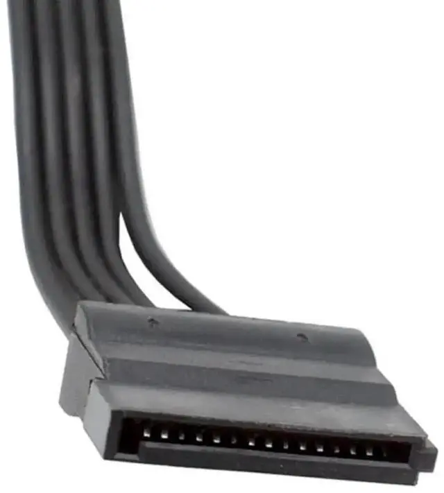 Alt view image 4 of 7 - 15 Pin SATA Power Extension Cable, SATA Male to Female Splitter Extender Cord 70cm/30Inch 1 to 6 Ports for HDD SSD Hard Drive Optical Drive