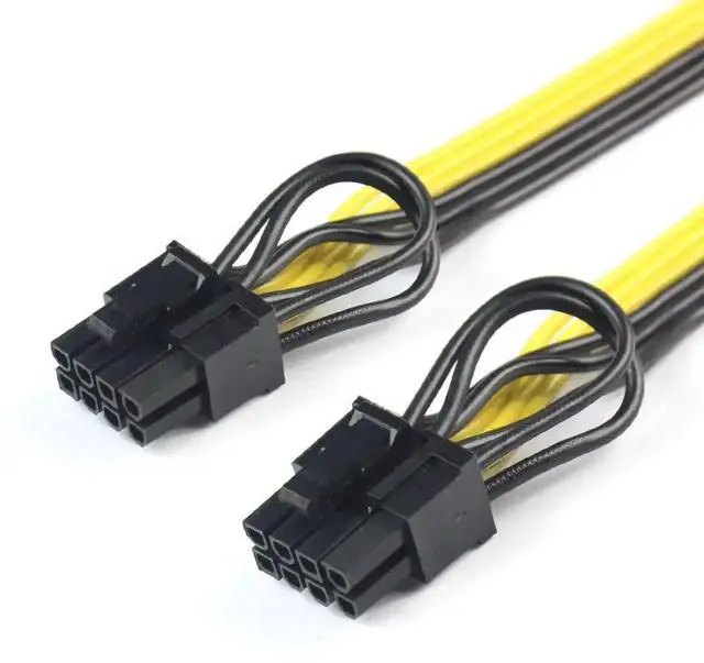 Alt view image 4 of 7 - PCI-E 8 Pin to 2 x 8(6+2) Pin GPU Power Splitter Extension Cable, PCIe 8Pin to Dual 6Pin / 8Pin Graphics Card Power Extension Wire
