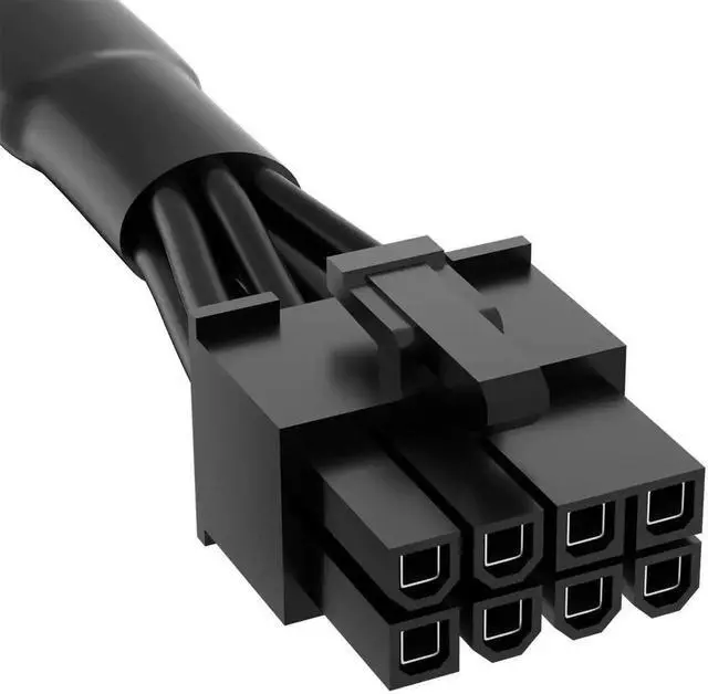 Alt view image 4 of 7 - PCIe VGA Power Extension Cable, PCIe 8 Pin Male to 6+2 Pin Male GPU Cord, 18AWG 10A Rated, 60cm/23.6 Inch for Supernova PSU, PC Modding